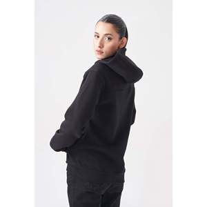 Sweat à capuche et sweat-shirt zippé noir classique pour femme - Product Image 2