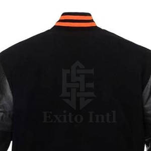 Chaqueta Letterman de gran tamaño para hombre de alta calidad con cuello levantado Material duradero MOQ bajo para la venta - Product Image 6