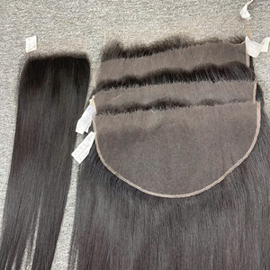 Cheveux humains vierges bruts non transformés vietnamiens cuticules alignées extensions de cheveux humains droits naturels à double tirage avec dentelle - Product Image 5