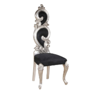 Sillas de trono de boda, sillas de comedor de plata, sillas de trono únicas con respaldo alto para bodas, fabricación en Indonesia - Product Image 1
