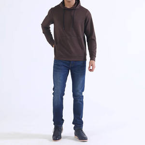 Onstyle High Quality French Terry Cotton Men Distress Embroidery Hoodies Custom Acid Wash <b>Cropped</b> Full <b>Zip</b> <b>up</b> Patchwork <b>Hoodie</b> - Product Image 2