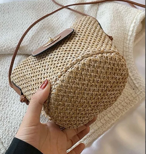 Bolso de Mano de Alta Calidad para Mujer, Bolso Tipo Clutch, Bolso de Playa Multicolor, Elegantes Bolsos de Paja Personalizados, Bolsos de Hombro de Paja para Dama - Product Image 3