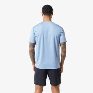 Conjunto de camiseta y pantalones cortos para hombre con logo personalizado DTF DTG, transpirable, para verano, deportivo, de algodón, para actividades al aire libre, estampado, conjunto doble para hombre - Product Image 2