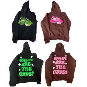 Logo personnalisé des fabricants de vêtements 3D Puff Foam Print Acid Wash Sweat à capuche 100% coton lourd pull de haute qualité pour hommes - Product Image 4