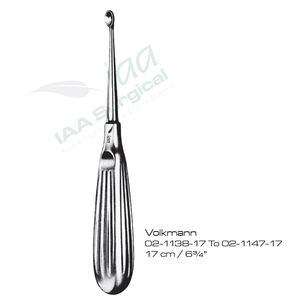 Curette osseuse Volkmann orthopédique de haute qualité, double extrémité, en acier inoxydable, instruments chirurgicaux personnalisés pour la chirurgie osseuse - Product Image 5