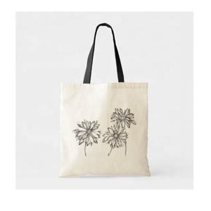 GOTS, marca certificada, compras promocionales para mujeres, venta al por mayor, liso, útil, gran capacidad, bolsa estampada de algodón con cordón - Product Image 2