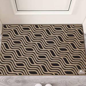 Tapis de sol en lin moderne WAVE, antidérapant, lavable, 60x90 cm - Product Image 2