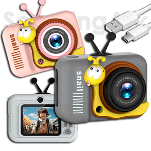กล้องเด็ก Sourcing Ark Cute Digital ซูมดิจิตอล 4 เท่า หน้าจอ 2.0 นิ้ว ป้องกันการตก สำหรับเด็กอายุ 3-8 ปี บันทึกวิดีโอ แบตเตอรี่ 600mAh รุ่น Q6 สนุกสนานสำหรับเด็ก - Product Image 1