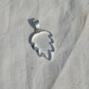 Alta calidad S925 hoja de trébol de plata esterlina 22mm colgante de resina en blanco ajuste ceniza joyería conmemorativa Ajuste de esmalte Base personalizada - Product Image 4