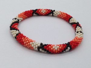 Personnalisable Unisexe Multicolore Perlé Bracelets Diamant Perle Bracelets Perles De Verre Fils De Coton De Mode Anniversaire À La Main - Product Image 3