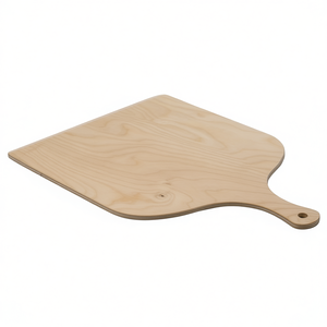 Tabla de Cortar de Madera Natural Bisetti 26192 (37x50cm), Pala para Pizza, Utensilios para Pizza Hechos a Mano - Product Image 2