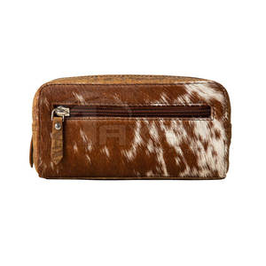 Meilleures ventes de cas de taches de cheveux de peau de vache avec fermeture à glissière nouveau design fabriqué en usine - Product Image 2