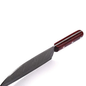 Cuchillo de Cocina Profesional de Acero de Damasco de Primera Calidad, Hoja Forjada de Alto Contenido de Carbono, Cuchillo de Cocina de Acero de Damasco en Venta - Product Image 3