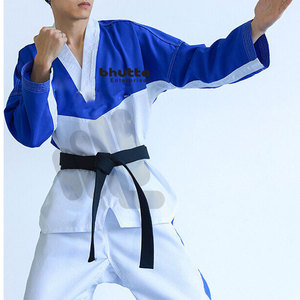 Uniforme de Taekwondo de Alta Calidad con Logotipo Personalizado, 100% Algodón, Cómodo, Precio de Fábrica, Ropa de Artes Marciales - Product Image 2