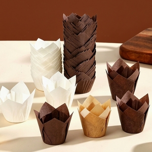 Vasos de Papel Desechables para Pastel con Impresión Personalizada, Revestimientos para Hornear de Grado Alimenticio - Product Image 4