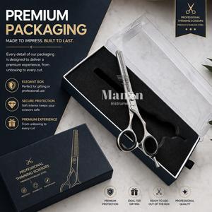 Ciseaux professionnels pour la dégaine des cheveux, 6,5 pouces, en acier inoxydable, ciseaux texturisants, outil de coupe pour salon de coiffure, fourniture en gros OEM - Product Image 6