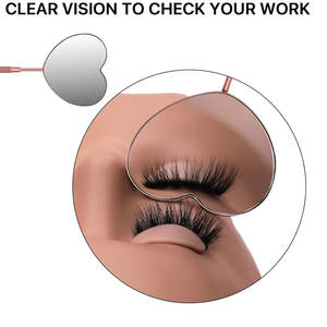 Miroir à cils professionnel personnalisable, miroir de maquillage portable et miroir pour extensions de cils, miroir à cils personnalisé de luxe - Product Image 3