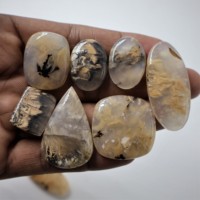 Cuarzo Cabujón Dendrítico Natural de Tigre, Cristal Curativo, Gema Suelta al por Mayor, Chakra Espiritual, Reiki, Ópalo Dendrítico en Bruto