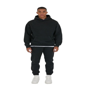 Conjunto Deportivo de Invierno para Hombre, Personalizado, de Alta Calidad, Transpirable, Grueso, con Capucha, Estilo Urbano, Corte Regular, Algodón, Manga Larga - Product Image 1