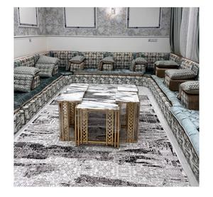 Sofá estilo Majlis árabe, diseño clásico, elegante conjunto para sala de estar, asientos de esquina de lujo, diseño que ahorra espacio - Product Image 1