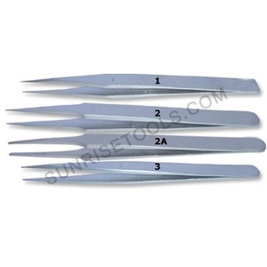 Pinzas de acero inoxidable antimagnéticas 3C 4 5 5A, suministros y herramientas esenciales para hacer joyas - Product Image 1