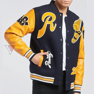 Wholesale Custom Men's Woolen Varsity Baseball <b>Jacket</b> Long Sleeve Winter Wear with Embroidered Chenille <b>Patches</b> - Product Image 2