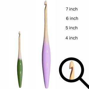 เข็มโครเชต์ตามหลักสรีรศาสตร์เพื่อการถักที่มีสมาธิ ความผ่อนคลาย ตะเข็บที่เรียบร้อย และการถักที่ให้ความรู้สึกดี - Product Image 4