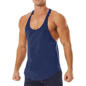 Stringers respirants légers à séchage rapide pour hommes pour le fitness musculaire et la musculation-Vêtements de sport avec logo personnalisé avec tissage en tricot - Product Image 1
