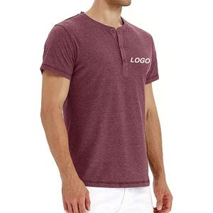 High Quality Combed Cotton t <b>shirt</b> Custom Logo breathable summer <b>button</b> <b>up</b> collar lightweight tee <b>shirt</b> - Product Image 3