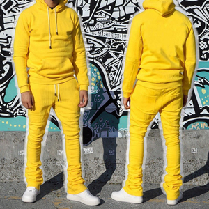 Vêtements de survêtement en gros, sweats à capuche, 100% coton, coupe ajustée, hiver, streetwear pour hommes, survêtement, ensembles de survêtement superposés - Product Image 3