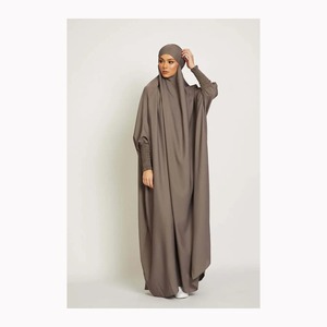 Venta al por mayor borka jubah jalabiya para mujeres ropa islámica abayah musulmán jilbab túnica de oración musulmana - Product Image 6