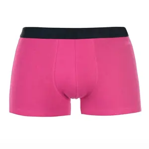 Offre Spéciale Sexy couleur unie Design glace soie boxer sous-vêtements sans couture hommes slips grande taille shorts