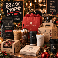 AT PACK Fournitures pour les cafés : gobelets en papier personnalisés, sacs à café, boîtes cadeaux et emballages complets pour cafés