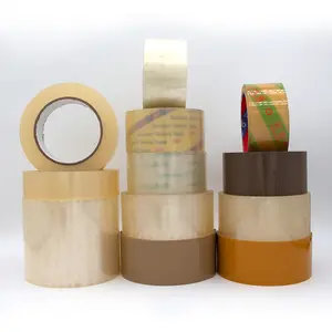 Nastro da imballaggio Bopp 48mic 50mic nastro adesivo trasparente in plastica acrilica trasparente per sigillare la scatola di cartone