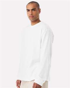 เสื้อยืดแขนยาวโอเวอร์ไซส์ผู้ชาย แฟชั่นใหม่ คุณภาพดีที่สุด โลโก้สั่งทำได้ ผ้าฝ้าย 100% - Product Image 2