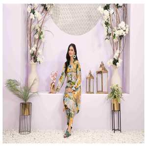 Ropa asiática de marca, camisa y pantalón, camisa y pantalón de lino de 2 piezas, ropa india y pakistaní, última oferta de 2023 a bajo precio - Product Image 1