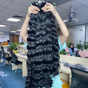 ผมธรรมชาติหยักศกสองชั้นเพื่อให้นุ่มสลวยผมคนกัมพูชา100% - Product Image 1