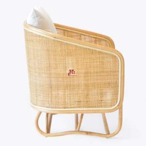 Hand Mimbre Rattan Lounge Silla natural Muebles elegantes para cocina Sala de estar Estilo de silla Bohemia Hecho en Vietnam - Product Image 2