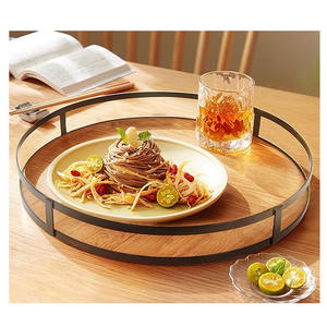 Plateau de service carré en bois de manguier pour décoration de table de mariage, fini naturel pour la cuisine et la maison - Product Image 5