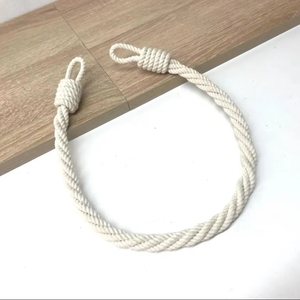 Cortina de retención Cortinas de retención Cortina de algodón blanco Tiebacks - Product Image 1