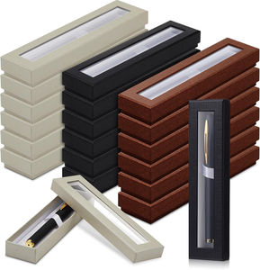 Cajas de Regalo de Cartón para <span class=keywords><strong>Bolígrafos</strong></span> <span class=keywords><strong>con</strong></span> Logotipo Personalizado al por Mayor, <span class=keywords><strong>con</strong></span> Tapa Transparente y <span class=keywords><strong>Estuche</strong></span> Metálico para <span class=keywords><strong>Bolígrafos</strong></span> - Product Image 5