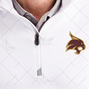 Veste à fermeture éclair sur le devant, légère, de haute qualité, pour hommes, avec logo personnalisé des Bobcats de l'État du Texas, décontractée, pour l'hiver - Product Image 3