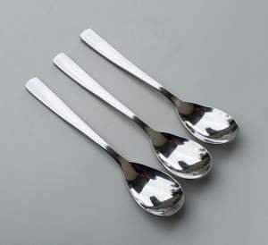 Ensemble de 7 couverts de restaurant en acier inoxydable pour hôtel, comprenant cuillères et couteaux, finition argentée - Product Image 5