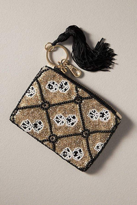 Petite pochette à monnaie brodée à la main avec des perles, porte-monnaie à thème brodé à la main par MD HANDICRAFTS - Product Image 4