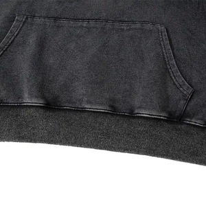 Sudadera con capucha lavada vintage al por mayor Sudadera con capucha lavada con ácido de gran calidad sudaderas con capucha de hombre de gran tamaño de algodón pesado - Product Image 4