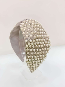 Accessoires pour cheveux, bandeau entièrement brodé de perles fait à la main pour femmes, prix de gros pour les enfants - Product Image 3