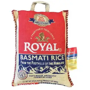 Merek beras BASMATI ROYAL berperingkat terbaik tas 20LB//harga grosir beras Basmati persediaan AU/kualitas Premium India beras Basmati