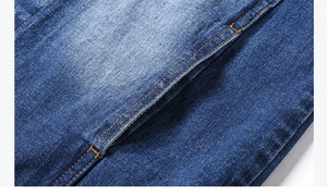 Veste en jean 100% polyester d'hiver avec logo personnalisé, vêtements pour hommes, service OEM, style vintage, respirante, coupe-vent, qualité supérieure - Product Image 5