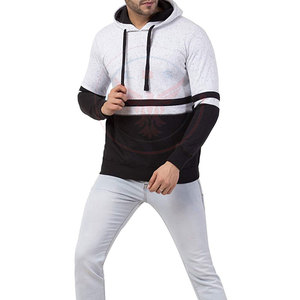 Nouveau design professionnel, sweat à capuche décontracté d'hiver avec poches, en coton mélangé, faible MOQ, pour hommes - Product Image 4