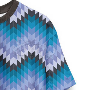 Venta al por mayor caliente mejor calidad por encargo deportes sublimación camisetas tejidas de algodón/fibra de Bambú - Product Image 2